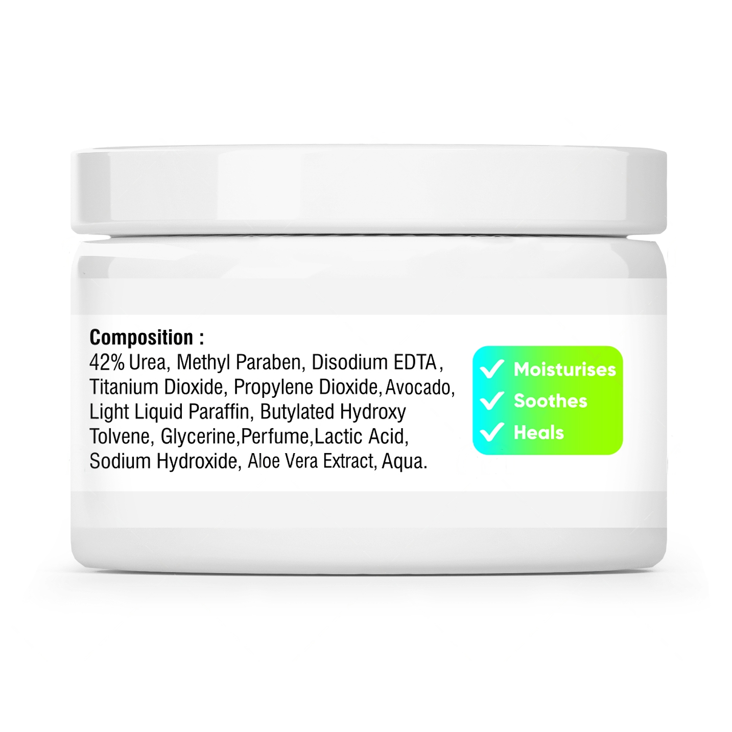 Heel Crack Cream with Avocado, Aqua & Urea by Mint and Ocean - Deeply Hydrates, Repairs and Nourishes Cracked Heels - 50gm